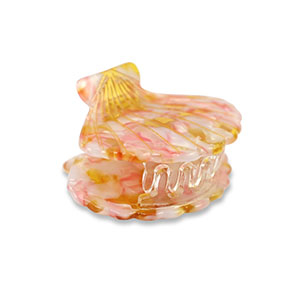 Haarschmuck Haarklemme H&uuml;lse Pink-gold