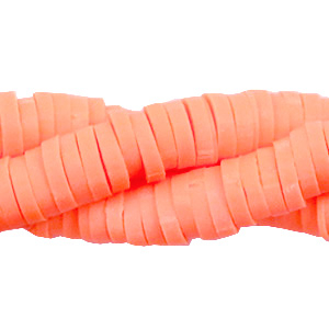 Katsuki Perlen 6mm Neon coral orange
