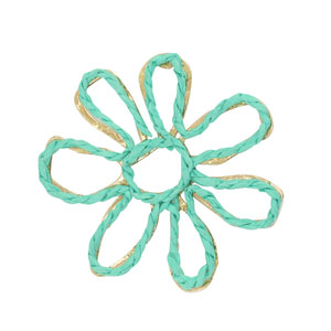 Bast Anh&auml;nger Blume 55mm Green