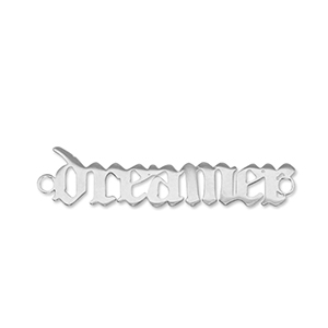 Stainless Steel - Rostfrei Stahl Anh&auml;nger Zwischenst&uuml;ck ''dreamer'' Silver