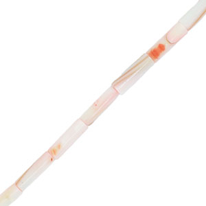 Muschel Perlen Tube Light pink