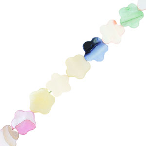 Muschel Perlen Blume Multicolour pastel