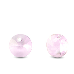 Anh&auml;nger Kristallglas Rund Light pink