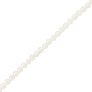 Muschel Perlen Rund White