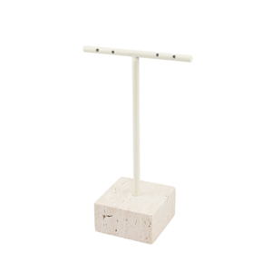 Schmuckdisplay T-Form Natural-off white