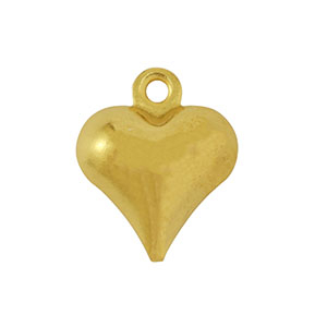 Stainless Steel - Rostfrei Stahl Anh&auml;nger Herz Gold