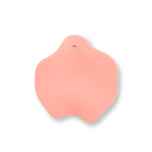 Acryl Anh&auml;nger Blatt Salmon pink