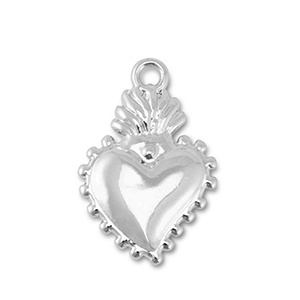 Metall Anh&auml;nger Herz Silver