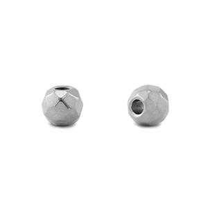 Stainless steel - Rostfrei Stahl Perlen 6mm Silver