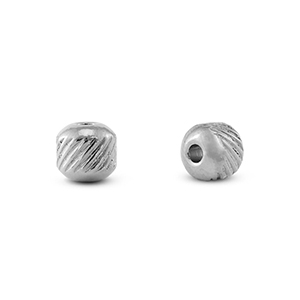 Stainless steel - Rostfrei Stahl Perlen 6mm Silver