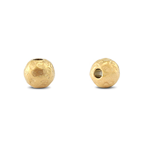 Stainless steel - Rostfrei Stahl Perlen 6mm Gold