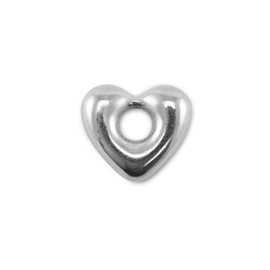Stainless Steel - Rostfrei Stahl Schmuckzubeh&ouml;r Herz Silver