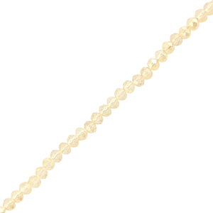 Top Glas Facett Perlen 8x6mm rondellen Light champagne