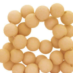 4 mm Acrylperlen Light brown