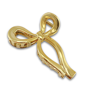 Haarschmuck hair clamp Schleife Gold
