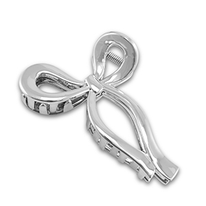 Haarschmuck hair clamp Schleife Silver