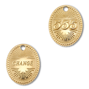 BY31&reg; Stainless Steel - Rostfrei Stahl Anh&auml;nger Engelszahlen 555 / Change Gold