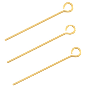 DQ Kettelstift 25mm Gold (Nickelfrei)
