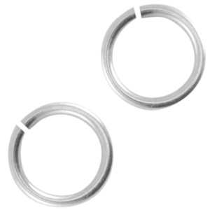 DQ Metall Bindering 5.5mm Antik silber (Nickelfrei)