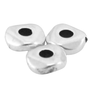 DQ Metall Perle 5mm Antik silber (Nickelfrei)