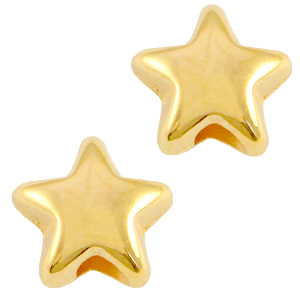 DQ Metall Perlen Stern Gold (Nickelfrei)