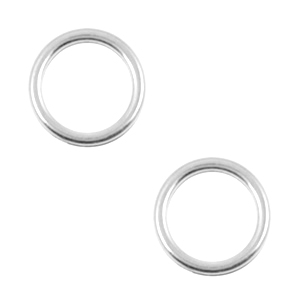 Metall Anh&auml;nger DQ Zirkel 12mm Antik silber (Nickelfrei)