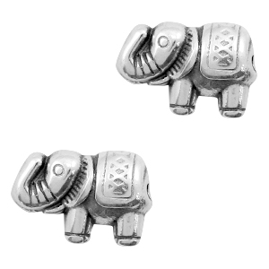Metall Perlen DQ Elefant Antik silber (Nickelfrei)