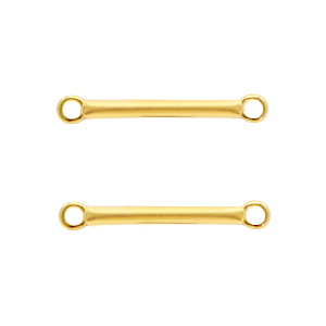 Metall Anh&auml;nger DQ Zwischenst&uuml;ck 18mm Gold (Nickelfrei)