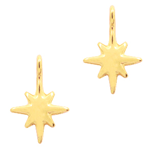 Metall Anh&auml;nger DQ Galaxis Stern Gold (Nickelfrei)