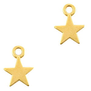 Metall Anh&auml;nger DQ Stern Gold (Nickelfrei)
