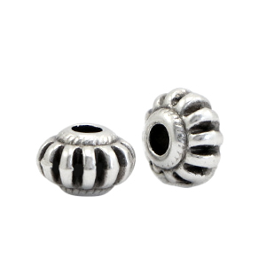 Metall Perlen DQ Deco Antik silber (Nickelfrei)