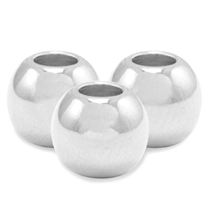 Metall Perlen DQ 4mm Antik silber (Nickelfrei)