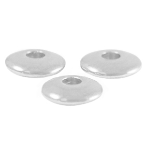 Metall Perlen DQ Disc 6mm Antik silber (Nickelfrei)