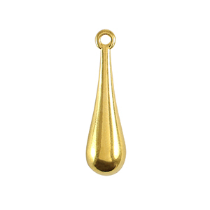 Metall Anh&auml;nger DQ Tropfenf&ouml;rmig Gold (Nickelfrei)