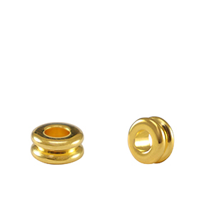 Metall Perlen DQ Tubes Gold (Nickelfrei)