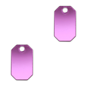 Statement-Anh&auml;nger Achteck Metallic lilac purple