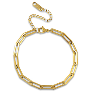 Gliederarmb&auml;nder aus Stainless Steel - Rostfreiem Stahl Gold