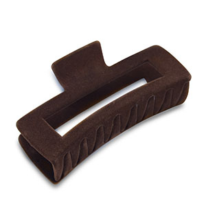 Haarschmuck hair clamp Samt-Optik Brown