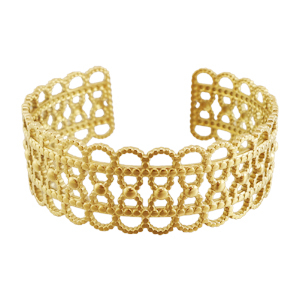 Armb&auml;nder aus Stainless Steel - Rostfreiem Stahl Bangle Gold