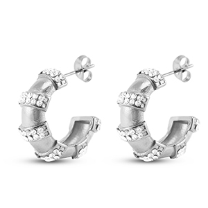 Ohrringe / Ohrstecker aus Stainless Steel - Rostfreiem Stahl Silver