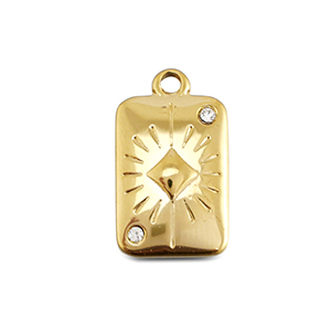 BY31&reg; Stainless Steel - Rostfrei Stahl Anh&auml;nger Kaoass Gold
