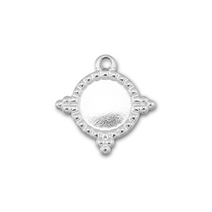 BY31&reg; Stainless Steel - Rostfrei Stahl Anh&auml;nger mit Fassung f&uuml;r SS16 Flat Back Silver