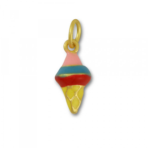 Metall Anh&auml;nger Ice Lolly Multicolour-gold