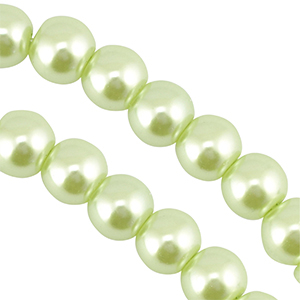 Glaswachsperlen 8mm Pastel green