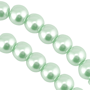 Glaswachsperlen 8mm Pastel mint green