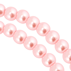 Glaswachsperlen 8mm Pink