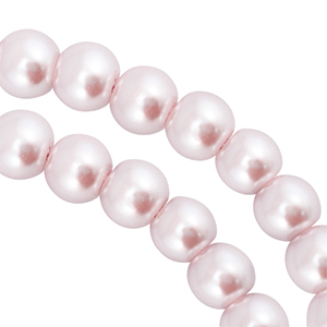 Glaswachsperlen 6mm Light pastel pink