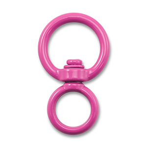 Farbiges Zubeh&ouml;r Schl&uuml;ssel Anh&auml;nger Rund Magenta pink