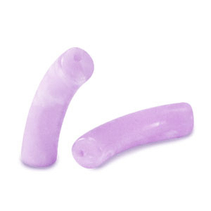 Acryl perlen Tube Lilac marble