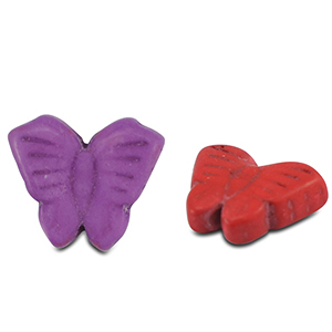 Perlen Keramik Schmetterling Multicolour